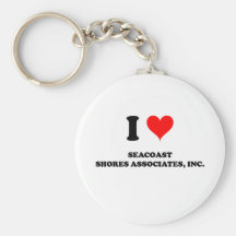 I Love Seacoast Shores Associates  Inc. Massachuse Key Chains