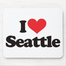 I Love Seattle Mouse Mats