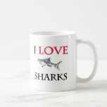 I Love Sharks Coffee Mugs