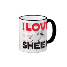 I Love Sheep Coffee Mug