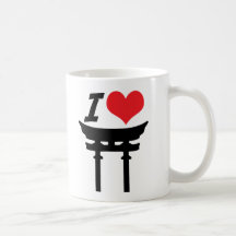 I love Shintoism Coffee Mugs