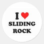 I Love Sliding Rock Samoa Round Sticker