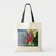 I Love Snapdragons! Tote Bag
