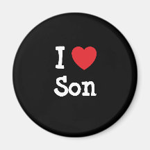 I love Son heart T-Shirt Magnet