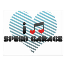 I Love Speed Garage Postcard
