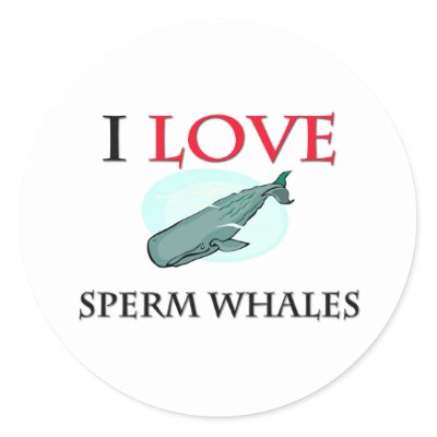 I Love Sperm Whales Sticker by tshirtshirts I Love Sperm Whales