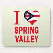 I love Spring Valley, Ohio Mousepad