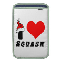 I Love Squash Design MacBook Sleeve