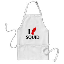 I Love Squid Aprons