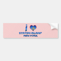 I love Staten Island, New York Bumper Sticker