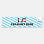 I Love Straight Edge Bumper Stickers