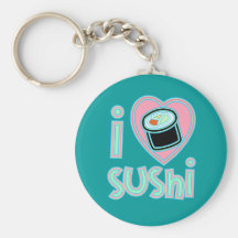 I love Sushi Key Chain
