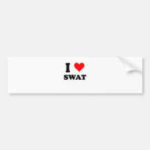 I Love Swat Bumper Stickers