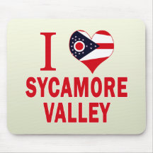 I love Sycamore Valley, Ohio Mouse Pad