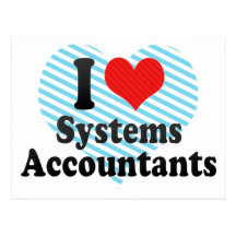 I Love Systems Accountants Post Cards