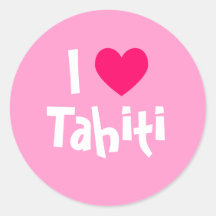 I Love Tahiti Sticker