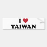I Love Taiwan Bumper Sticker