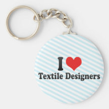 I Love Textile Designers Key Chains