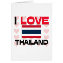 I Love Thailand Greeting Card
