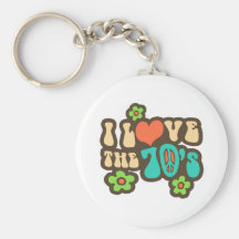 I Love The 70's Key Chains