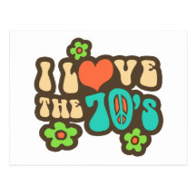 I Love The 70's Postcards