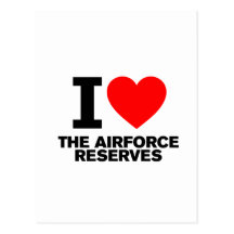 I Love the Airforce Reserves Post Cards
