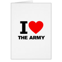 I Love the Army Cards