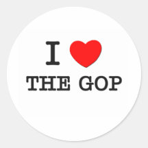 I Love The Gop Sticker