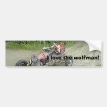 I love the wolfman! bumper stickers
