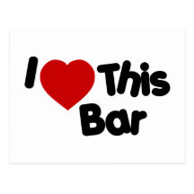 I Love This Bar Post Card