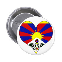 I Love Tibet Pins