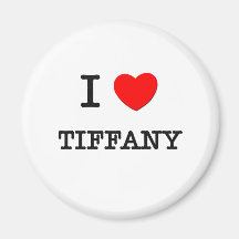 I Love Tiffany Fridge Magnets