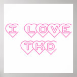 I Love TKD Poster Print