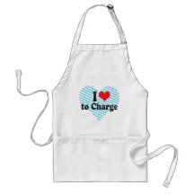 I Love to Charge Aprons