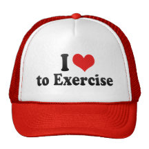 I Love to Exercise Trucker Hat
