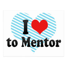 I Love to Mentor Postcards