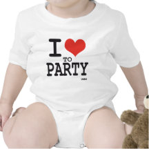 i love to party baby bodysuit