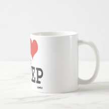 I love to sleep coffee mugs