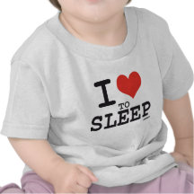 I love to sleep tee shirts