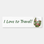 I Love to Travel! Bumper Sticker