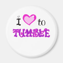 I Love to tumble Refrigerator Magnets