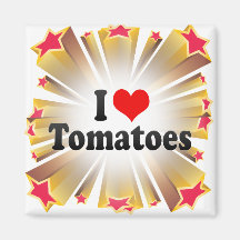 I Love Tomatoes Refrigerator Magnets