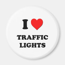 I love Traffic Lights Magnets