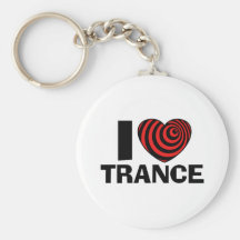 I Love Trance Keychains