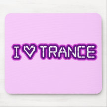I Love Trance Mouse Pads