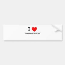 I Love Transcontinental Bumper Sticker