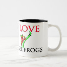 I Love Tree Frogs Coffee Mugs