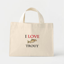 I Love Trout Canvas Bag