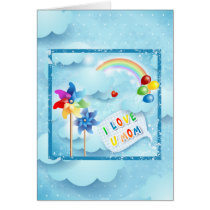 I love U mom cards