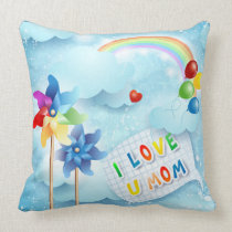 I love U mom pillows
